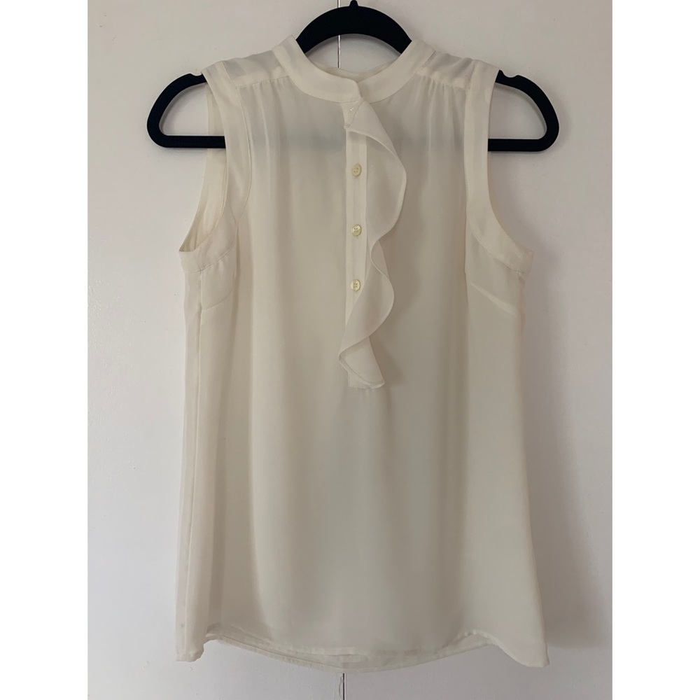 Banana Republic Ruffle Button Down Top